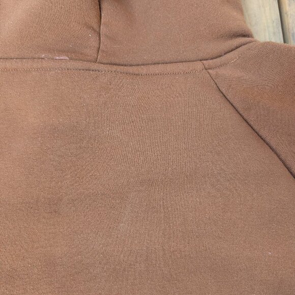 Fear of God Essentials Hoodie Brown / Tan FOG Pullover Sweatshirt M - Picture 11 of 12